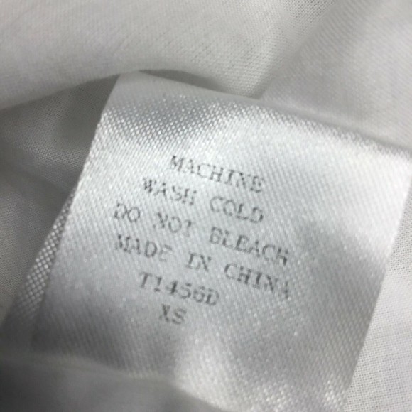 Toby Heart Ginger White Short Sleeve V Neck Blouse SZ XS open back - Picture 5 of 7